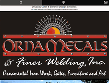 Tablet Screenshot of ornametals1.com